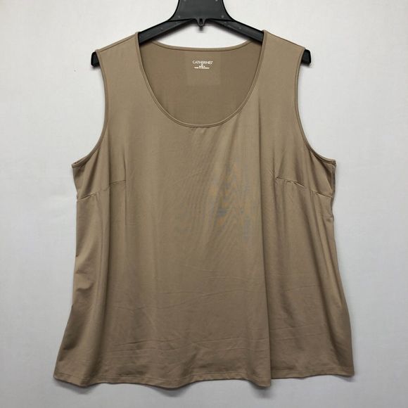 Catherines Women Sleeveless Stretch Tank Top Shirt Blouse Size 3X 26/28W M118 14 - Picture 1 of 11